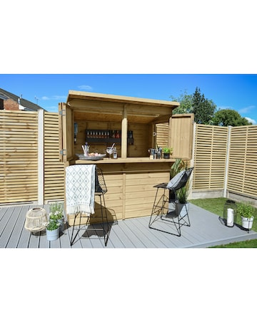 Forest Pressure Treated Shiplap 6x3 Pent Garden Bar (Home Delivery)