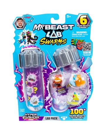 MrBeast Lab Swarms Lab Pack with 6 Micro Beast Figures