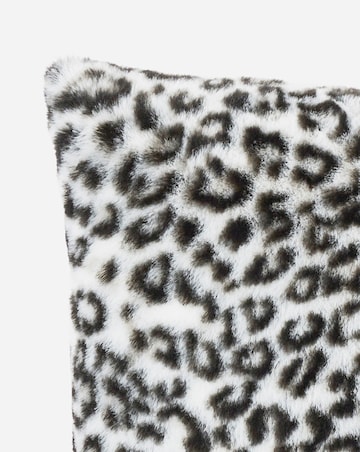 Leopard Printed Faux Fur Cushion