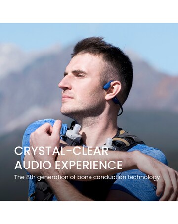 Shokz OpenRun Bone Conduction Open-Ear Headphones - Blue