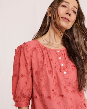 Julipa Textured Floral Blouse