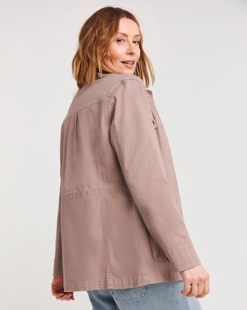 Blush Stretch Utility Jacket