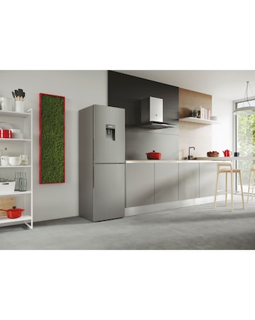 Hoover HOCT3L517EWSK-1 H FRIDGE 300 Low Frost Fridge Freezer - Silver - E Rated