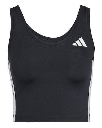 adidas Train Essentials 3 Stripes Cropped Tank