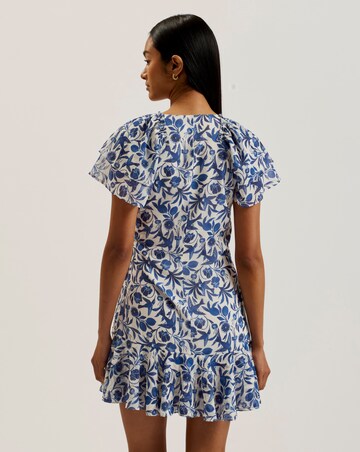 Ted Baker Anshan Angel Sleeve Wrap Mini Dress