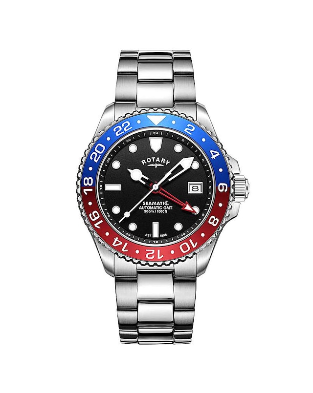 Rotary Men's Seamatic GMT Bracelet Watch