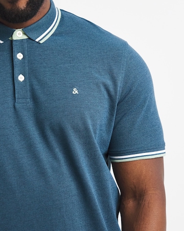 Jack & Jones Premium Paulos Tipped Polo - Blue