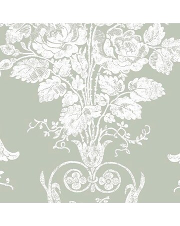 Laura Ashley Josette Sage Green Wallpaper