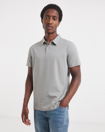 Jersey Polo Long Length-Grey