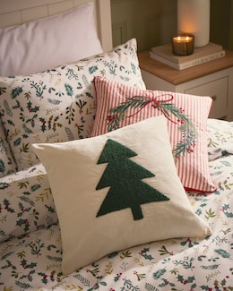 Boucle Christmas Tree Cushion