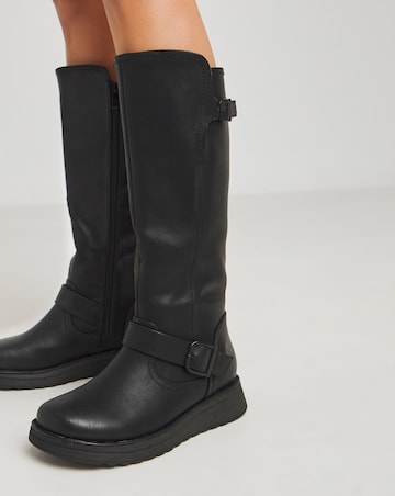 Heavenly Feet Rubymae Knee High Boots Standard Calf Wide E Fit