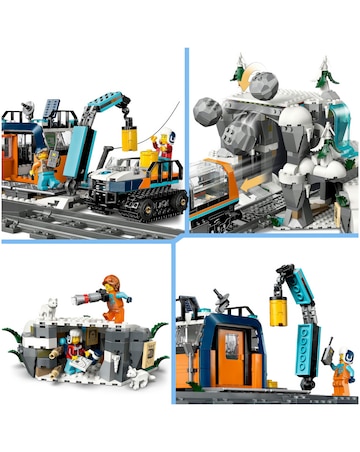 LEGO City Explorers' Arctic Polar Express Train Set for Fans of STEM Toys 60470