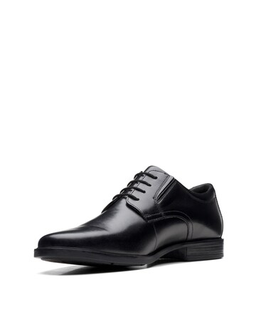 Clarks Howard Walk Leather Shoe - Black