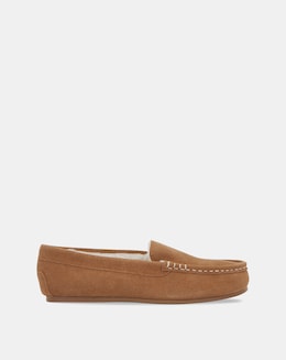 Leona Classic Suede Moccasin Slipper - Extra Wide Fit (EEE)