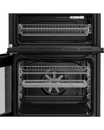 Hotpoint HDE6VDCASB1 60cm Electric Double Cooker with Air Fry - Black