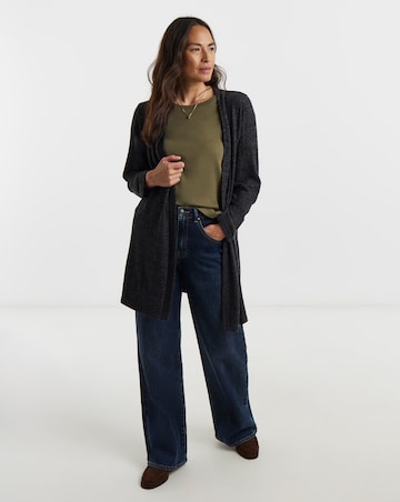 Soft Touch Ribbed Cardigan