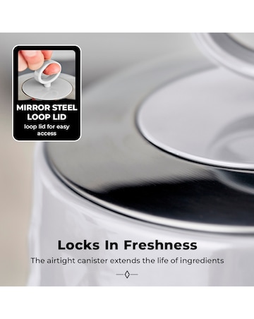 Tower Solitaire Set of 3 Canisters White