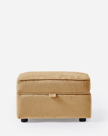 Hunter Chenille Storage Footstool