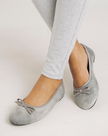 Moxie Soft Ballerina Slippers - Wide Fit (E)