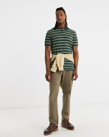 Timberland Striped Short Sleeve Polo Shirt