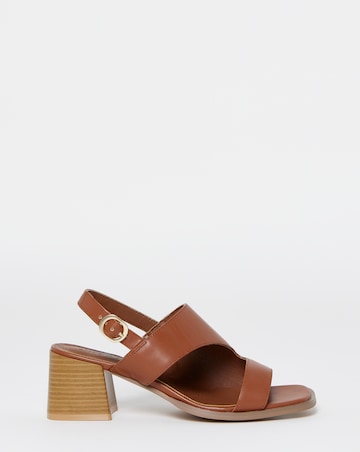 Dorit Cut Out Stacked Heel Sandals - Extra Wide Fit (EEE)