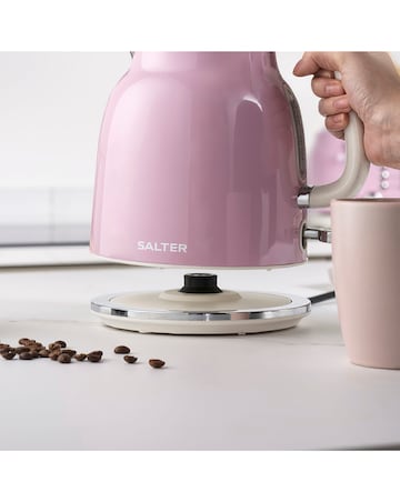 Salter Retro Rapid Boil Pink Kettle