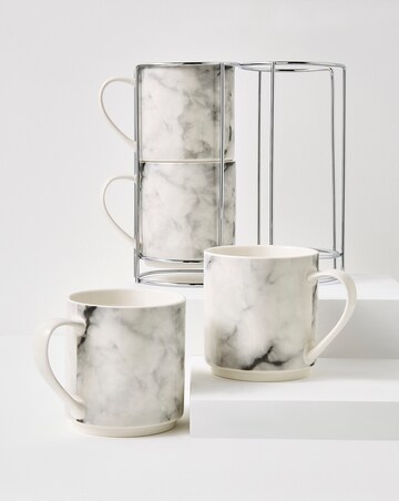 Marble Stacking Mugs