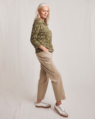 Julipa Notch Neck Pure Cotton Top