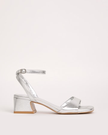 Amber Barely There Low Block Heel Sandals - Standard Fit (D)