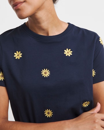 Floral Embroidered T-Shirt