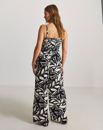 MAGISCULPT Shirred Bandeau Beach Jumpsuit