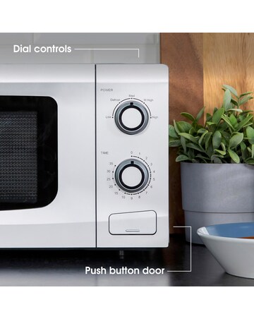 Abode AMM2001S 20L Silver Manual Microwave