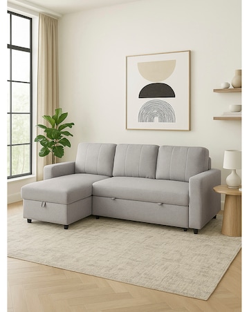 Aspire Nexis Left Corner Chaise Storage Sofa Bed