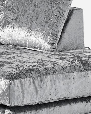 Chicago Crushed Velvet Right Hand Corner Chaise Sofa