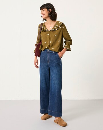 FatFace Etta Embroidered Blouse