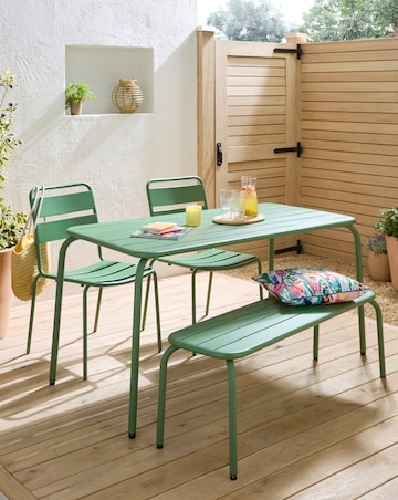 Rio Metal Dining Set - Bench