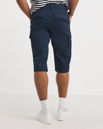 3/4 Length Cotton Stretch Cargo Short