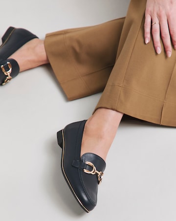 Vanessa Trim Loafer With Rand Detailing - Wide Fit (E)