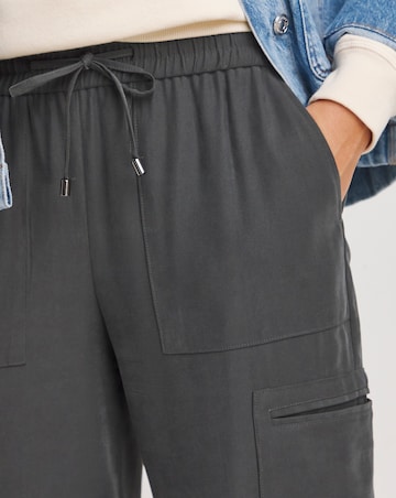 Charcoal Soft Pull On Utility Trousers