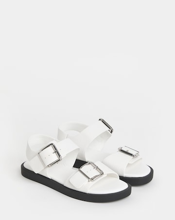 Heidi Two Part Buckle Comfort Sandals - Extra Wide Fit (EEE)