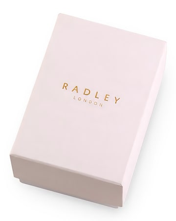 Radley Rose Gold Plated Mother of Pearl Cobweb Pink Leather Strap Watch