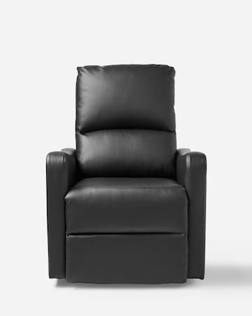 Lincoln Faux Leather Electric Recliner Armchair