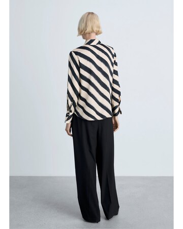 Mango Ideale Satin Print Shirt