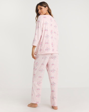 Julipa Fleece Button Through Pyjama Set