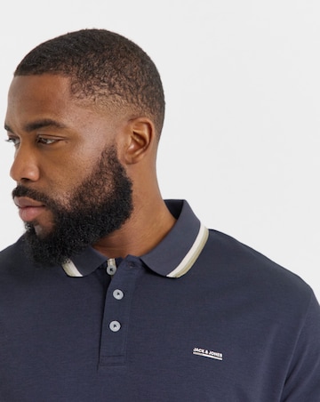 Jack & Jones Blualves Long Sleeve Polo - Navy