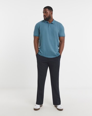 Jack & Jones Austin Waffle Polo - Blue