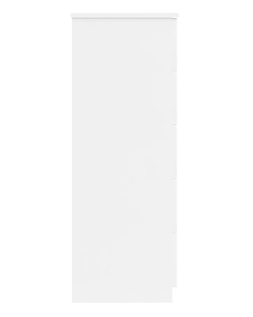 Sorrento High Gloss Assembled 5 Drawer Wide Chest