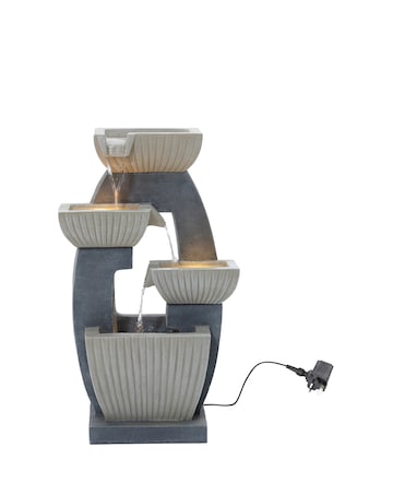 Charles Bentley 4 Tier Ridged Cascading Bowls Water Feature