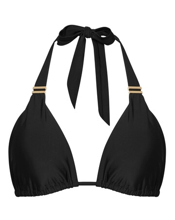 Figleaves Rene Black Soft Triangle Bikini Top