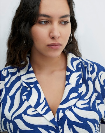 Mango Bow Shirt Midi Dress